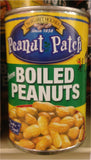 13.5 oz can PEANUT PATCH GREEN BOILED PEANUTS Flavor Protein Whole Snack