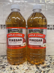 2 Bottles Old Style Apple Cider Vinegar 32 oz 5% Detox Salad Pickle