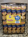 40 packs Toasty Lance Sandwich Crackers Real Peanut Butter NABS