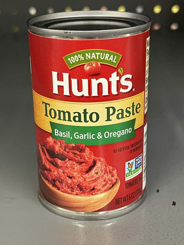 8 CANS Hunts Tomato Paste Basil Garlic Oregano 100% Natural 6 oz Can