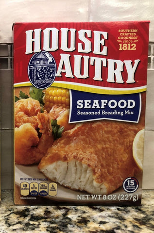 2 BOXES House Autry Southern Seafood Breader Mix 8 oz Flour Fish Fry Fillets ...