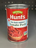 8 CANS Hunts Tomato Paste 100% Natural No Salt Added Tomatoes 6 oz Can