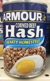 Armour Hearty Homestyle Corned Beef Hash Sandwich Meat 14oz Can Stew