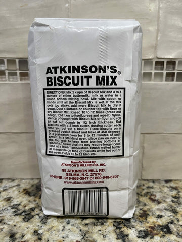 2 BAGS Atkinsons Buttermilk Biscuit with Butterflakes Mix 2 lb Bag flour