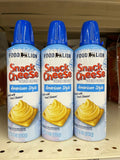 3 CANS Food Lion Snack Cheese Spray Squeeze American Cheese Wiz 8 oz