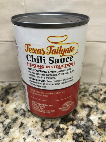 Texas Tailgate Hot Dog Chili Sauce NO Beans Hamburger Sauce Pete