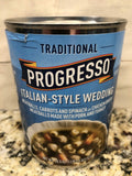 4 CANS Progresso Traditional Italian Style Wedding Soup 19 oz Can Meatballs