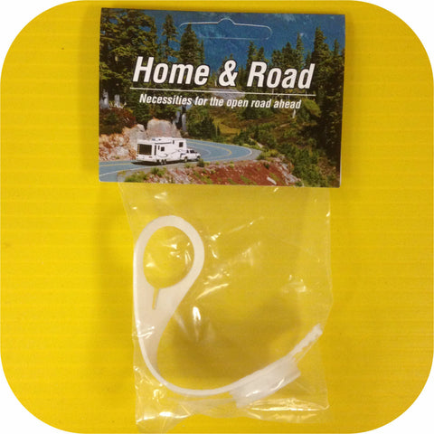 White Rubber CITY WATER FILL CAP Fresh Water Camper Travel Trailer Pop Up Hose