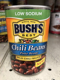 6 CANS Bush's Best Low Sodium Pinto Beans in Mild Chili Sauce 15 oz Can