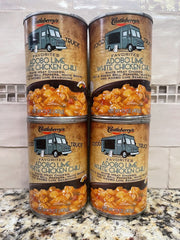 4 CANS Castleberry's Food Truck Adobo Lime White Chicken Chili 15 oz Can