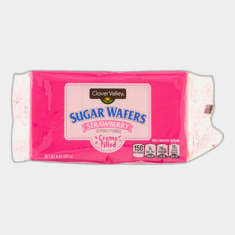 Clover Valley Strawberry Sugar Wafers, 8 oz