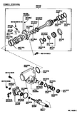 Power Steering Gearbox Rebuild Kit for Toyota Mini Truck and Land Cruiser