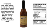 3 BOTTLES D'Vine Foods Chunky Five Pepper Super Hot Sauce 12 oz