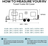 Quictent Upgraded Travel Trailer RV Camper Cover Extra-Thick 6-ply 22-24Ft