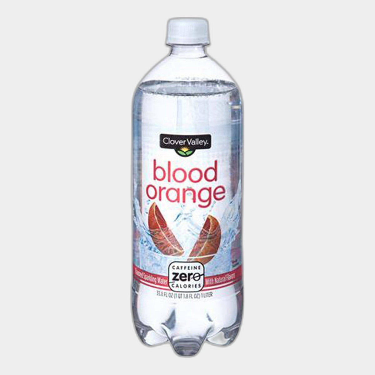 Clover Valley Blood Orange Sparkling Water, 33.8 fl oz