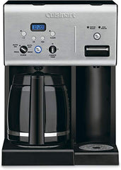 Cuisinart CHW-12 Coffee Plus 12-Cup Programmable Coffeemaker Hot Water Stainless