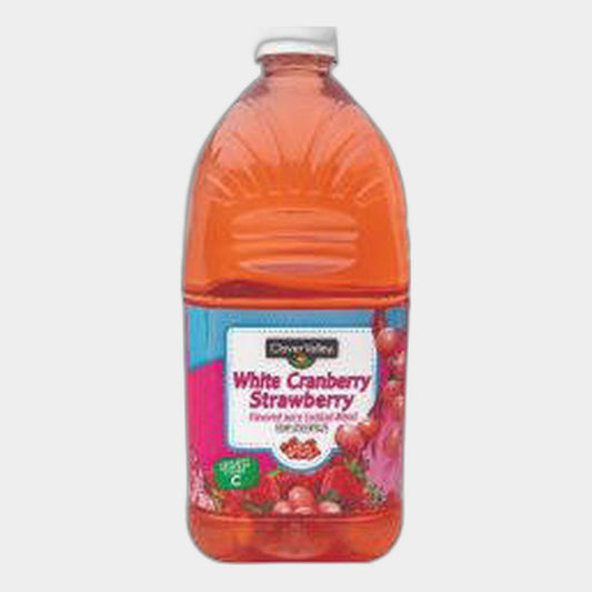 Clover Valley White Cranberry Strawberry Juice, 64 fl oz
