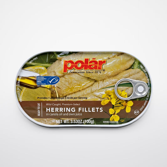 MW Polar Wild Caught Herring Fillets in Canola Oil 3.53 oz