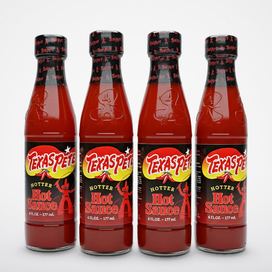 4 Bottles of Texas Pete Sauteed Hotter Hot Sauce, 6 oz
