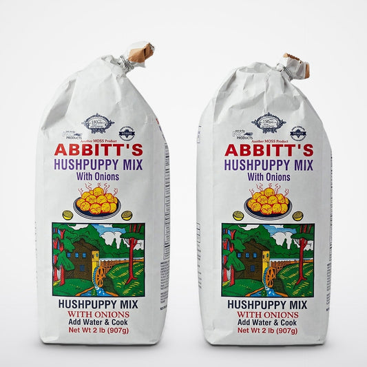 2 Bags of Abbitts Mills Hush Puppy Mix with Onions, 2 lb