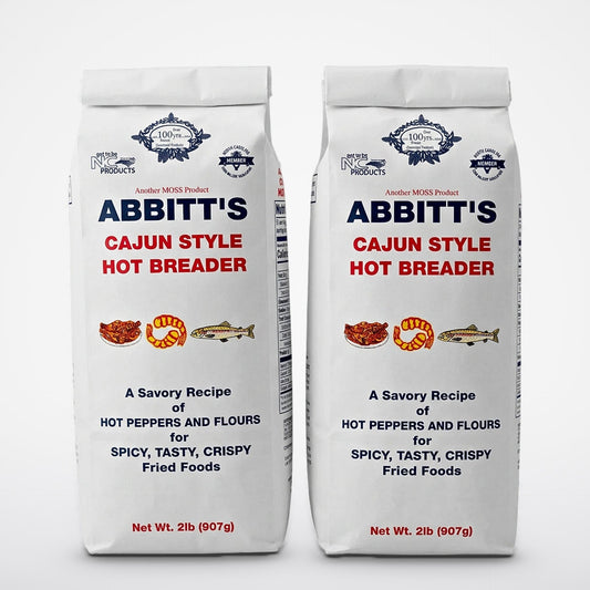 2 Bags of Abbitts Mills Cajun Style Hot Breader, 2 lb