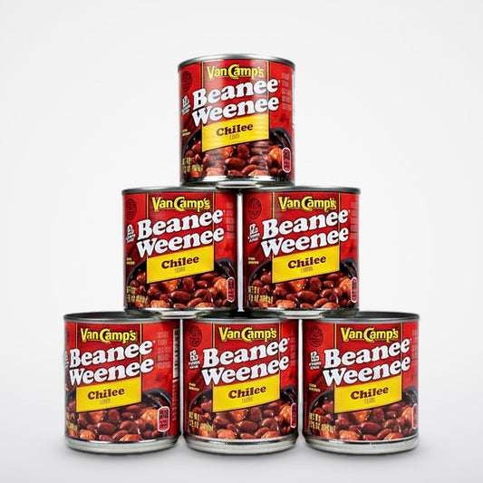 6 Cans of Van Camp's Chilee Flavor Beanee Weenee, 7.75 oz