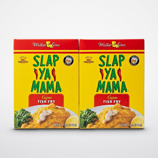 2 Boxes Walker Sons Slap Ya Mama Cajun Fish Fry 12 oz