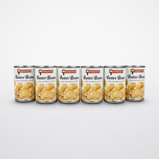6 Cans of Hanover Butter Beans, 15.5 oz