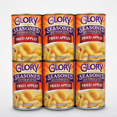 6 Cans of Glory Foods Seasoned Southern Fried Apples, 14.5 oz