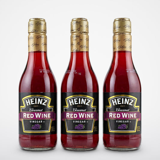 3 Bottles of Heinz Gourmet Red Wine Vinegar, 12 oz