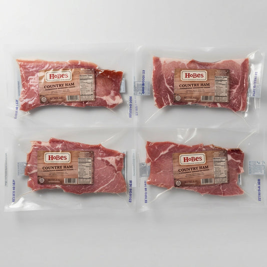Hobes Cured Country Ham Tenderized Breakfast Strips Pork Slices Biscuit