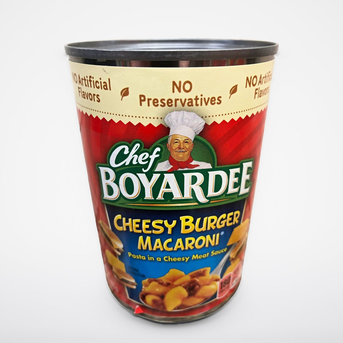 6 Cans of Chef Boyardee Cheesy Burger Macaroni, 15 oz