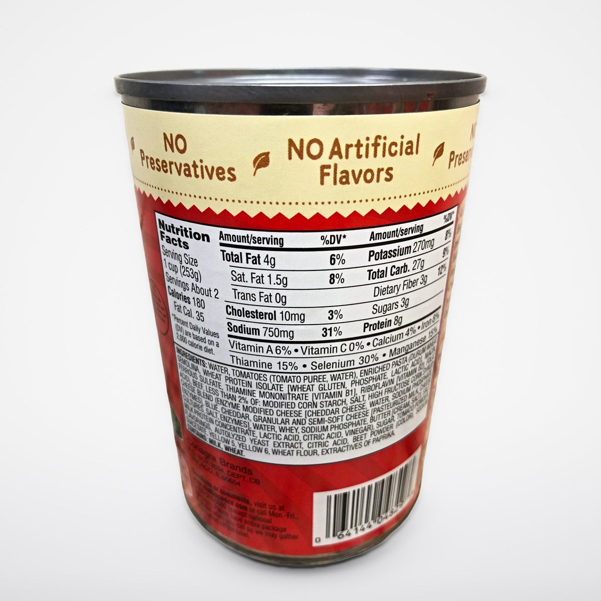 6 Cans of Chef Boyardee Cheesy Burger Macaroni, 15 oz