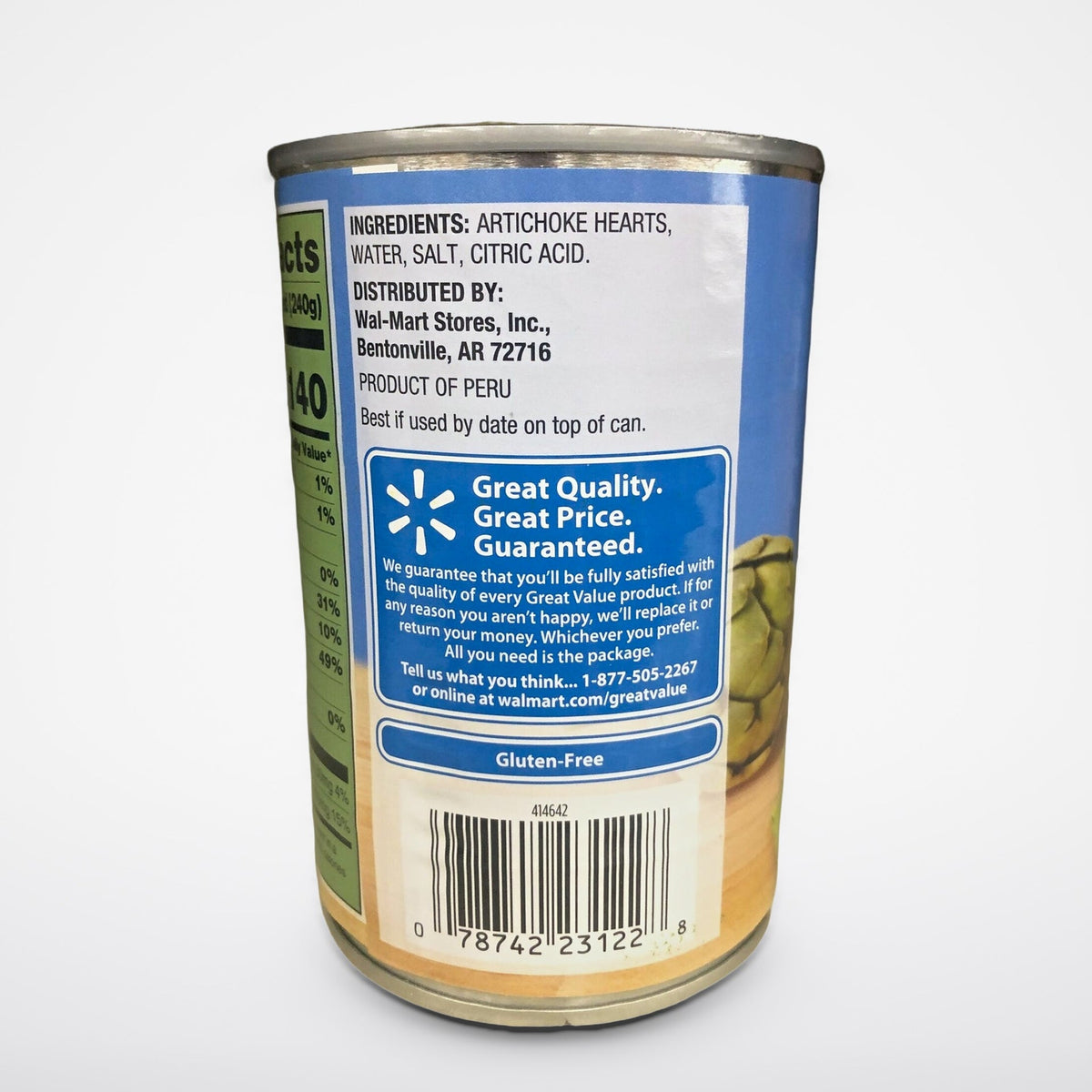 6 Cans of Great Value Quartered Artichoke Hearts, 13.75 oz