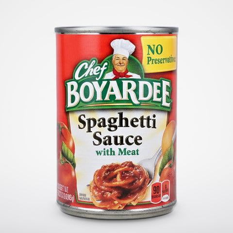 6 Cans of Chef Boyardee Spaghetti Sauce with meat, 15 oz
