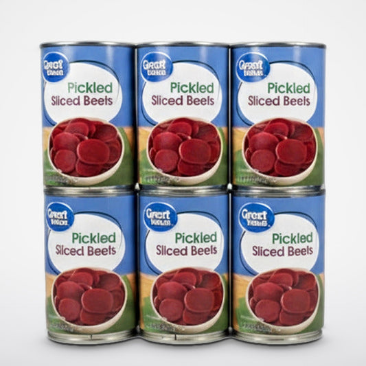 6 Cans of Great Value Pickled Sliced Beets, 15 oz