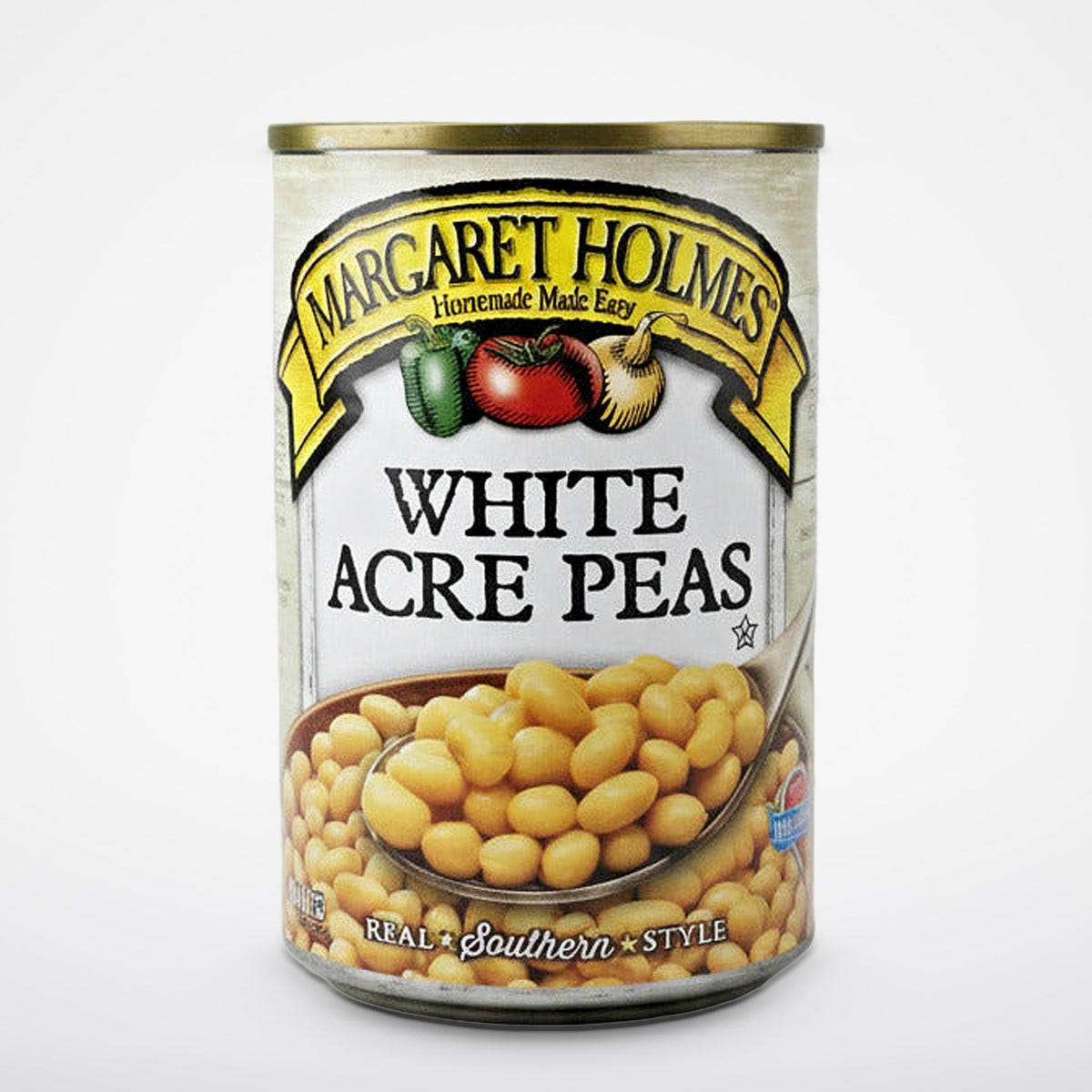 6 Cans of Margaret Holmes Southern Style White Acre Peas, 14.5 oz