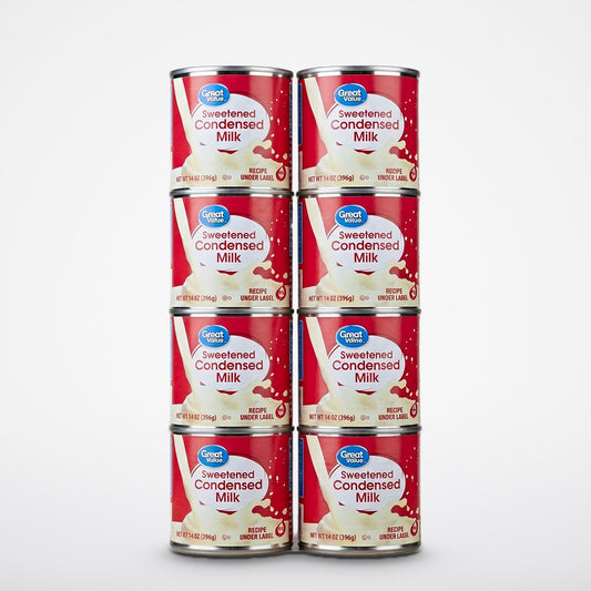 8 Cans Great Value Sweetened Condensed Milk 14 oz Can