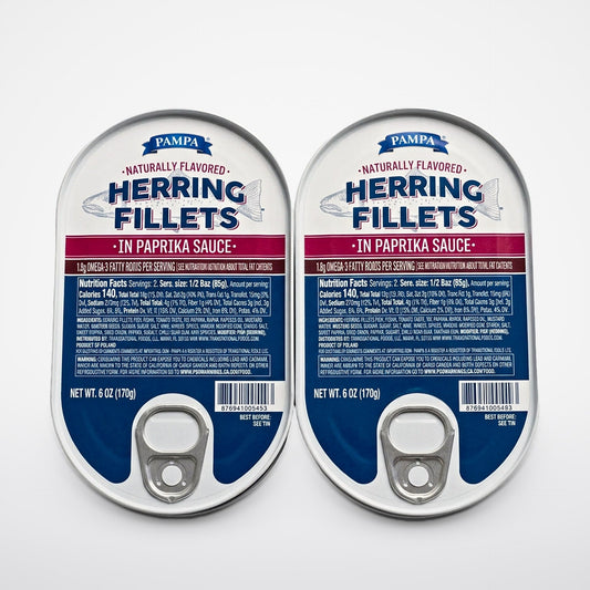 8 Cans Pampa Herring Fillets in Paprika Sauce 6 oz Can (Copy)