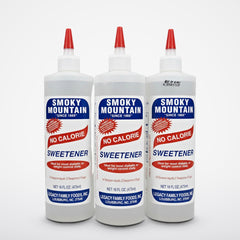 3 Bottles of Smoky Mountain No Calorie Sweetener, 16 oz