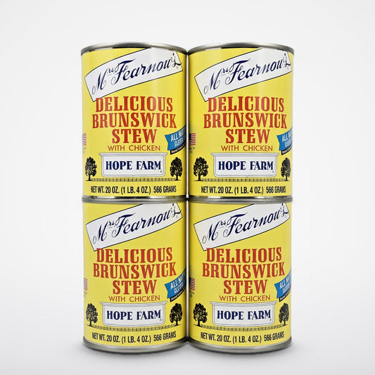 Boone Brands Mrs Fearnows Brunswick Stew, 20 oz Cans