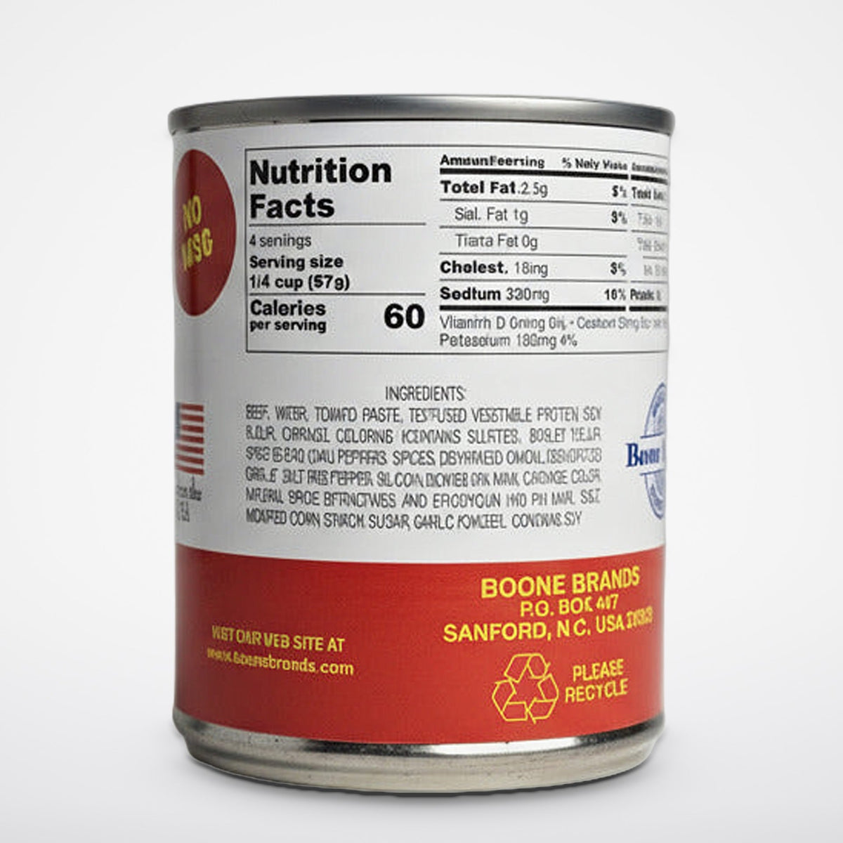 Pattersons Beef Hot Dog Chili Original Recipe, 8 oz Cans