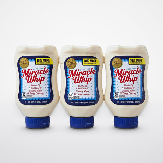 3 Bottles of Miracle Whip Original Dressing, 22 oz