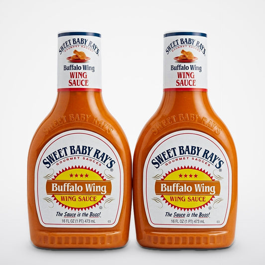 2 Bottles of Sweet Baby Ray's Buffalo Hot Wing Sauce & Marinade 2x, 16 oz