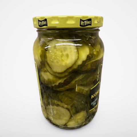 Mount Olive Kosher Hamburger Dill Chip Pickles, 16 oz