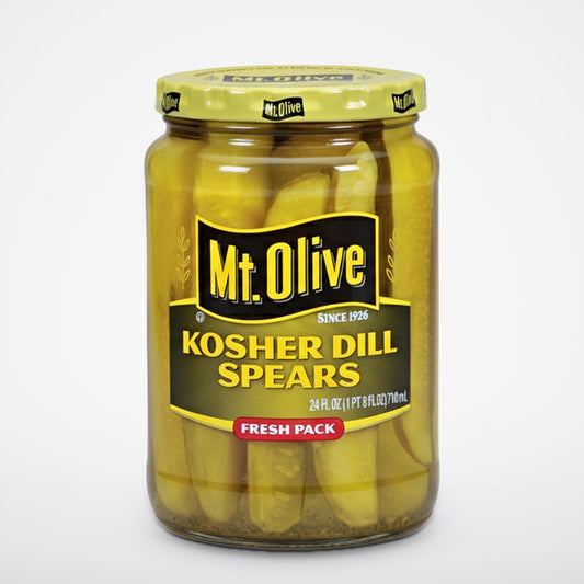 Mount Olive Kosher Dill Spears Pickles, 24 oz