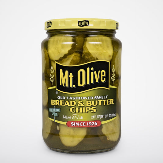 Mount Olive Old Fashioned Sweet Bread and Butter Chips Pickles 24 oz