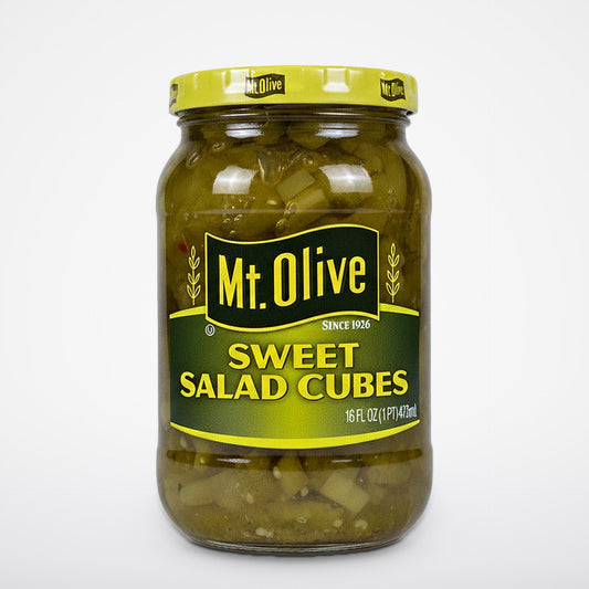 Mount Olive Sweet Salad Cubes Relish 16 oz Salad Tuna Mt-0