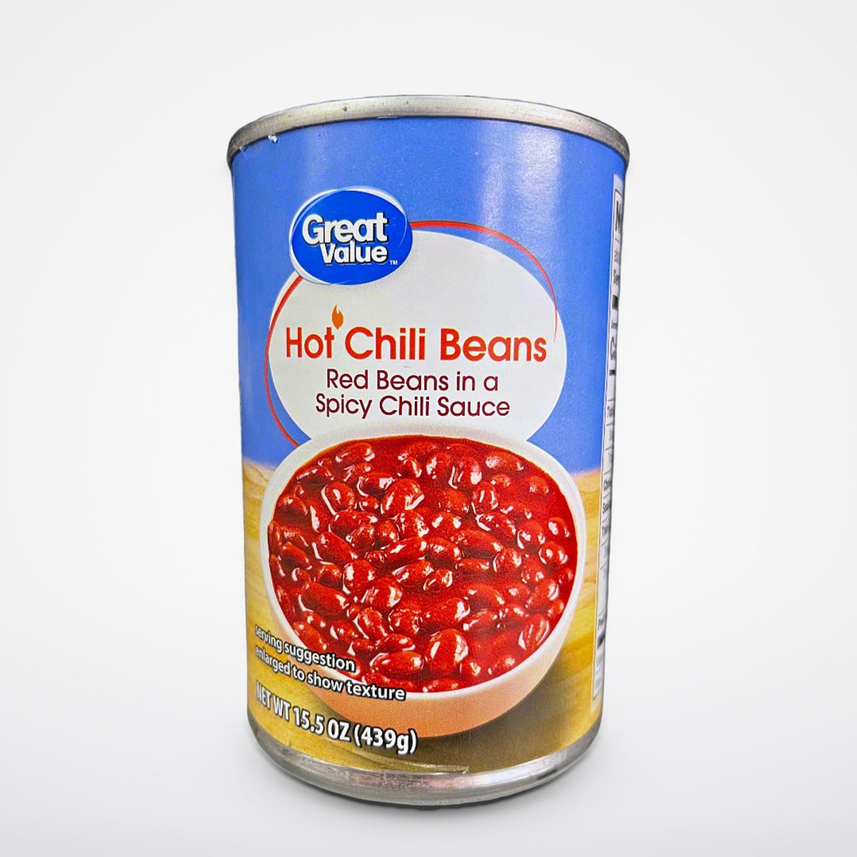 6 Cans of Great Value Hot Chili Beans, 15.5 oz