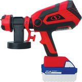 Sun Joe 24V-PS1 24-Volt Amp Cordless HVLP Handheld Paint Sprayer, Kit 4.0ah Batt